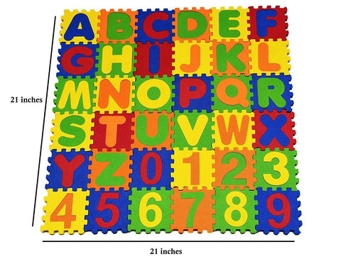 Mini Soft Learning Eva Foam Blocks with Alphabet Numbers