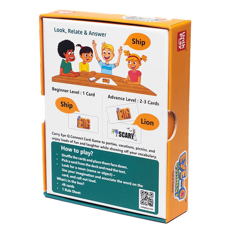 Eye Q Connect Card Game for Kids and Girls 6-99 Years Easy to Learn Playing Card Games Fun Family Brain Games