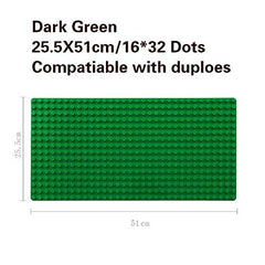 LARGE BASE PLATE COMPATIBLE WITH BIG BLOCKS ( 16 x 32 pegs)