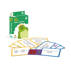 Luma World Educational Flash Cards for Ages 8 and Up: Captain Torto | Game-based Maths Flash Cards with Magic Glass to view Hidden Answers | Learn Grade 3 Numbers & Operations (Set of 50 Cards)