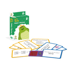 Luma World Educational Flash Cards for Ages 8 and Up: Captain Torto | Game-based Maths Flash Cards with Magic Glass to view Hidden Answers | Learn Grade 3 Numbers & Operations (Set of 50 Cards)