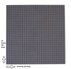 Base Plate Board for Building Blocks Bricks (10" x 10") - Compatible with all major Brands