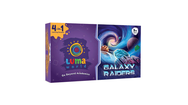 Luma World Educational Board Game: Galaxy Raiders | 4-in-1 Game-based STEM Activity Kit for Ages 9 years and up to Master Numeracy, Strategy and Critical Thinking | 300+ hours of Conceptual Activities