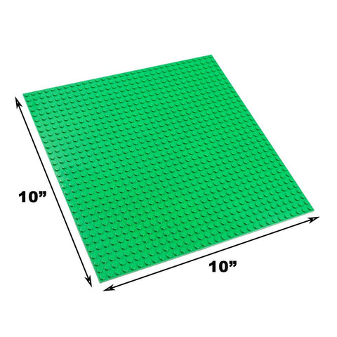 Base Plate Board for Building Blocks Bricks (10" x 10") - Compatible with all major Brands