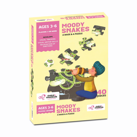 Moody Snakes Puzzle 40 Piece Jigsaw Puzzles