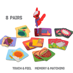 My Little Cabbage. Preschooler, Memory and Tactile Game with Finger Puppets