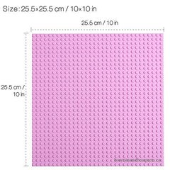 Base Plate Board for Building Blocks Bricks (10" x 10") - Compatible with all major Brands
