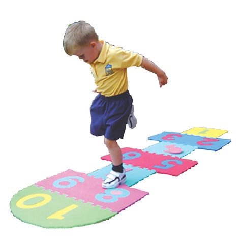 Eva Foam Hopscotch Play Mat -Multi Colour