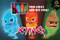 Luma World Educational Board Game for Ages 9 and up: Xíng | STEM game to Learn Factors, Multiples, Mental Math and Improve Problem Solving | Action Spinners and Collectible Element Tokens Included