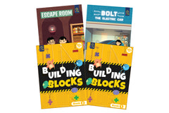 Luma World Grade 5 Math Application Workbooks and Building Blocks: Number Quest | Learn & Practice Numeracy Concepts through Visually Engaging Real Life Application Problems (Bundle of 4 Books)