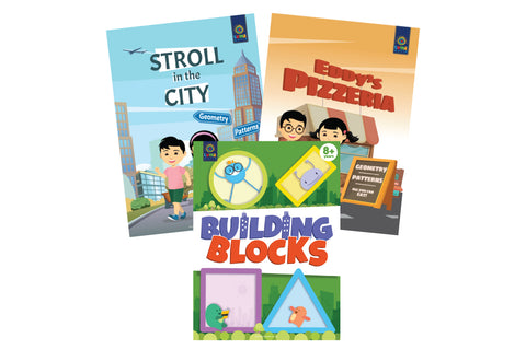 Luma World Grade 3 Math Application Workbooks and Building Blocks: Ace the Shapes | Learn & Practice Geometry and Patterns through Visually Engaging Real Life Application Problems (Bundle of 3 Books)