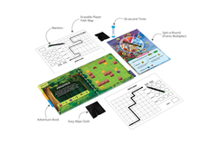 Luma World Educational Board Game for Ages 9 and up: Trail Blazers | STEM game to Learn Shapes, Lines, Angles and Improve Creativity | 4 Customisable Adventure Worlds with Sticker Sheets Included