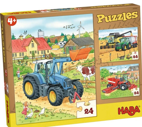 Haba  Puzzles Tractor And Co